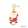 Colgantes de Joyería Transfronterizos Colgantes Navideños DIY Colgantes Lindos Accesorios Acero Inoxidable Chapado en Oro de 18K Accesorios de Joyería
