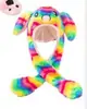 Sombrero de Peluche chiikawa Empleado de Tren Usaqiyka Orejas Wow Móviles Brillante Divertido Sombrero
