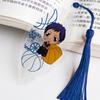 Marcador de veias de folhas de desenho animado estilo chinês para enviar professores e alunos para recompensar os alunos presentes de papelaria marcador de veias de folhas pequeno e fresco