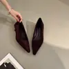 Mocassins Elegantes Franceses de Veludo de Pele de Cordeiro Femininos 2026 Outono/Inverno Nova Chegada Bico Fino Salto Baixo Sapatos Mocassins para o Trabalho