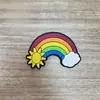 Colgante de Bolso de Playa de Dibujos Animados DIY Accesorios para Bogg Bag Accesorios para Bolso Saudí Colgante de Arcoíris de Verano