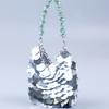 Bolso de noche transfronterizo nuevo, hecho a mano, de acrílico con lentejuelas plateadas, bolso de banquete portátil para fiesta, discoteca, diosa, disponible en stock