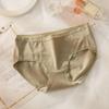 Ropa interior de algodón para mujer al por mayor cintura transpirable antibacteriana borde para ropa interior de niña calzoncillos para mujer sin costuras amigables con la piel