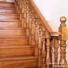 Barandilla de madera maciza para escaleras, escalera de caracol para loft de acero y madera dúplex, interior para toda la casa, ventas directas de fábrica de Hangzhou