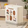 Papelera doméstica estrecha con tapa, adecuada para espacios entre sofás de sala, diseño cerrado para control de olores de inodoro, papelera