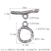 Plata de Ley S925 Hebilla de Cierre de Madera Brillante Hebilla de Conexión Seiko Hebilla de Acabado para Pulsera de Cristal DIY Accesorios