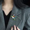 Nuevo Broche de Urraca de Dos Colores con Goteo de Aceite Lindo Diario Combinable Animal Exquisito Pin Retro Anti-luz Para Mujer Venta al por Mayor