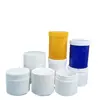 En stock 500ml polvo barril secundario de plástico 250ml partículas de polvo de sal explosiva botella de embalaje de plástico de boca ancha