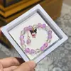 Libro Caperucita Roja Mismo Estilo Estudiante Pulsera de Glaseado de Palomitas de Maíz Hecha a Mano con Cuentas Dibujos Animados Cristal Pulsera Infantil Venta al por Mayor Cajas de Regalo