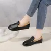 Comércio Exterior tamanho plus size Solado Macio Antiderrapante Conjunto Preguiçoso Versátil Bico Redondo Forrado com Lã Quente Baixo Slip-on para Meia-idade e Idosos