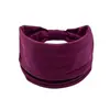 Diadema Popular para Mujer de Ala Ancha Color Sólido Pañuelo Elástico para la Cabeza Deporte Yoga Correr Fitness Algodón Transpirable para la Cabeza