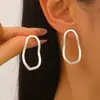 Pendientes redondos huecos exagerados transfronterizos, pendientes circulares de diseño creativo de moda retro para mujer, pendientes de estilo europeo y americano al por mayor