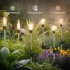 Luces Solares de Paisaje Transfronterizas, Luces de Jardín para Exteriores, Luces de Suelo Impermeables, Luces de Suelo Decorativas de Acero Inoxidable, Iluminación de Farolas