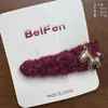 Atmósfera de Otoño e Invierno Pinza para el Cabello de Felpa Blanca Pura Copo de Nieve Pinza BB para Mujer, Pinza para el Cabello Versátil Dulce y Linda Accesorio para el Cabello Pinza Lateral