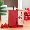 Caja de Dulces para Boda Portátil China de Doble Apertura Caja de Regalo Retro Caja de Regalo de Acompañamiento Regalo de Retorno Caja de Dulces Caja de Regalo para Negocios