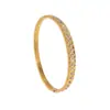 Moda Transfronteriza Pulsera Sencilla y Elegante Incrustada de Diamantes, Chapada en Oro, No se Desvanece, Lujo Ligero, Sensación de Alta Gama, Pulsera de Acero Inoxidable, Adecuada para Bañarse