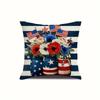 Funda de almohada de la serie Día de la Independencia con bandera americana de gran venta, funda de almohada una variedad de opcional, ventas directas de fábrica