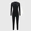 2026 Nuevo Traje de Baño Deportivo de Manga Larga y Pantalón Largo de una Pieza para Mujer Talla Grande Protección Solar Conservador para Aguas Termales para Mujer
