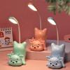 Nuevo Soporte para Teléfono Móvil Lámpara de Mesa de Dibujos Animados Mini Cerdito Invertido LED Carga Luz Nocturna Iluminación de Cabecera Lámpara de Mesa Pequeña