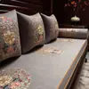 Esterilla de Madera para Sofá de Verano de Doble Cara, Esterilla de Ratán, Cojín de Madera Maciza, Cojín de Sofá Estilo Chino, Cojín de Silla de Palosanto
