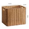Cesta de Almacenamiento para Revistas de Estudio en Casa Estilo Japonés Caligrafía y Pintura Estante de Almacenamiento para Vino Tinto Estilo Europeo Cesta Tejida para Snacks y Comestibles Cesta para Ropa Sucia