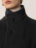 Personalizado~Chaqueta Exterior de Cuello Alto de un Solo Lado de Lana Merino de Alto Hilo de Cachemira Importada Lem*R para Mujer en Otoño e Invierno