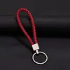 Joyería Tejida Creativa Llavero de Cuerda de Cuero Colgante para Coche Llavero de Cuerda de PU para Pareja Pequeño Regalo Fabricante Bolsa