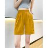 Shorts de Caranguejo com Cinco Bolsos para o Verão, Tamanho Grande, Finos, Estilo Novo, Calças Yamamoto Largas e Soltas, Calças Casuais Elásticas de Cinco Pontos