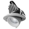 Lámpara de Techo Empotrada Cob Elefante Nariz Ángulo Ajustable Sala de Estar Hogar Downlight Tienda Comercial Foco Lavador de Pared LED