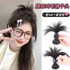 Peluca de Plumas de Pollo Natural para Chicas Populares, Media Trenza, Paquete de Cabello, Anillo para el Cabello de Plumas de Pollo, Peluca de Chino Xuchang, Peluca de Chica Popular de Internet
