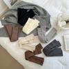 Meias de Lã Sintética Tendência Marca Seven Cor Sólida Sete Cores Espessas Tricotadas Modernas Para Empilhar Casuais Vintage Quentes de Algodão
