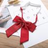 Camisa con Corbata de Moño Jk para Mujer, Cinta Angulada Salvaje Pequeña, Estilo Japonés, Manga Larga, Color Sólido, Estilo Estudiante Graduación Universidad