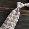 Camisa Formal para Hombre con Corbata, Color Beige Claro Estilo Verano, Corbata Profesional de Negocios Rayada Jacquard Atada a Mano de 8cm