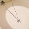 Collar Protector de Herradura Tridimensional de Cobre Aifula Estilo Europeo y Americano Cadena Personalizada para Clavícula de Pony Joyería para Mujer Venta al por Mayor