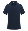 220g Nueva Camisa Polo de Algodón Puro Manga Corta con Cuello de Solapa Estilo Verano Ropa de Trabajo Transfronteriza para Hombres y Mujeres con Logo Impreso Camisas Publicitarias