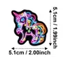 Adesivos de Desenho de Unicórnio Neon Coloridos, Materiais para Diário Coração Girly, Adesivos Decorativos Tendência Cool para Copo de Água, 50 Adesivos à Prova d'Água
