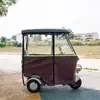Cobertura de Garagem para Triciclo Elétrico Transparente Totalmente Fechada Nova Cortina de Para-brisa para Cobertura Lazer e Proteção contra Frio Lona de Chuva para Idosos Toldo