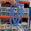 Accesorios de joyería de perlas vidrio perla de imitación accesorios DIY cadena de pulsera bola de pelo llavero colgante regalo cadena corta pequeña
