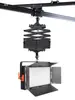 Iluminação de Trilho no Teto para Estúdio Fotográfico Suporte de Luz para Cinema e Televisão Teto Sala de Transmissão ao Vivo Estúdio Virtual Trilho no Teto LED Plano