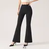 Pantalones de microcampana con forro polar para mujer, adecuados para otoño e invierno, engrosados, de cintura alta, control de abdomen, realce de glúteos, moldeadores, elásticos y cálidos leggings