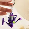 Llavero plano acrílico transfronterizo con innovador diseño de polea, adecuado para decoración de teléfono, accesorio para llaves de coche y colgante para mochila