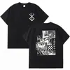 Camiseta Berserk Guts para Homens Mulheres Espadachim Gatsu Anime T S