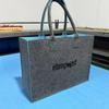 Bolsa de Feltro Colorida Estilo 2026, Bolsa Tote de Feltro Criativa, Bolsa de Feltro de Grande Capacidade para o Dia a Dia, Bolsa de Presente