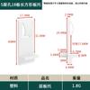 Soporte de Estante Tres en Uno Minimalista para Armario y Gabinete, Soporte de Estante Móvil, Conector de Muebles, Soporte de Estante de Plástico Invisible