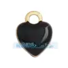 M69 Acessórios para joias DIY coração de amor zircônia colorida esmalte gota de óleo latão pequeno pingente