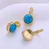 Pingente DIY Design Versátil Colar em Camadas Turquesa Fecho Universal Moda Feminina Corrente de Pescoço Versátil Estilosa Acessório