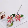 2 Flores 1 Botão Lírio Filme Lírio Impressão 3D Decoração de Salão de Casamento Parede de Flores Flores Artificiais Adereços de Fotografia Fabricante Atacado