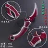 Mercadorias da Delta Force: Faca Garra de Coruja Vermelha 18cm (Edição Premium) Modelo Prop de Jogo Item de Exibição de Metal