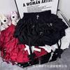 Saia Tutu para Bolo Estilo Gótico Dark Saia de Ballet Shorts Bolha Saia Sexy Pura Luxúria Tentação para Mulheres