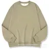 Moletom de Algodão Novo Estilo Outono e Inverno Manga Longa Solto Ombro Caído para Homens, Gola Redonda, Top Quente Cor Sólida, Fornecimento Direto da Fábrica no Atacado